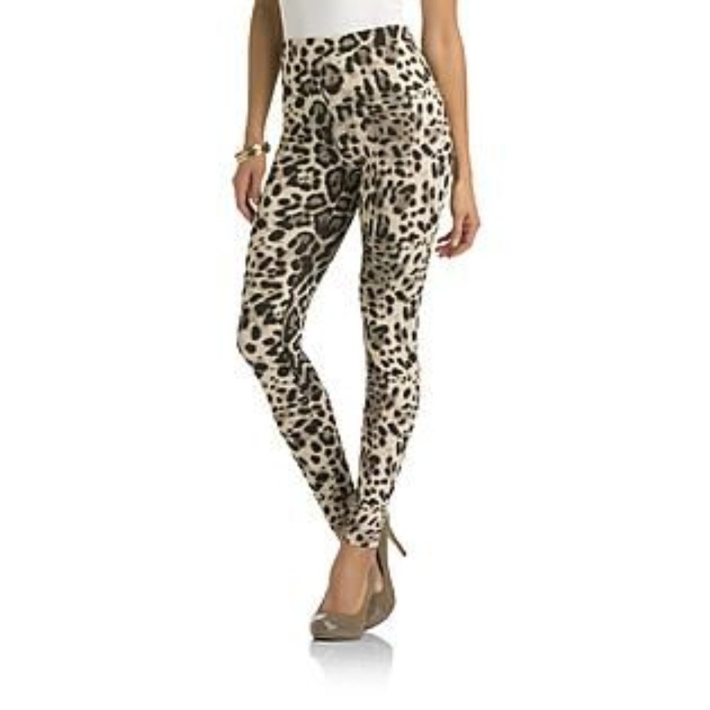 KARDASHION KOLLECTION LEOPARD LEGGINGS L